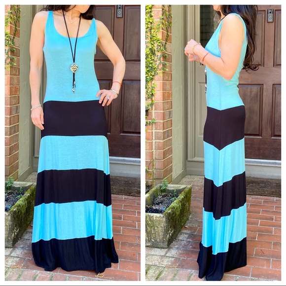 ✨LAST ONE ✨Color block maxi dress - Picture 6 of 7